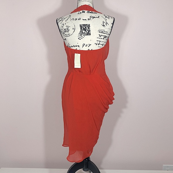 Max & Cleo Draped Halter Mini Dress 4 - Picture 4 of 7